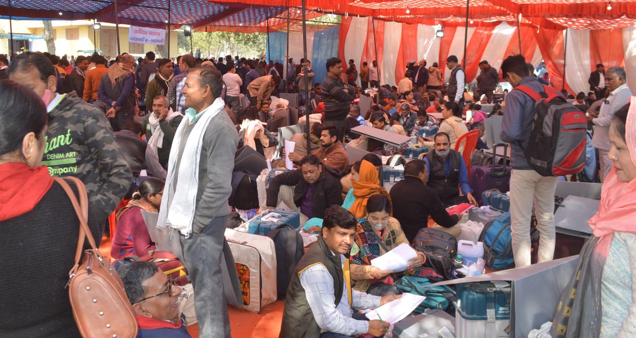 Hathras: Officers kept taking reports of polling parties reaching the booth