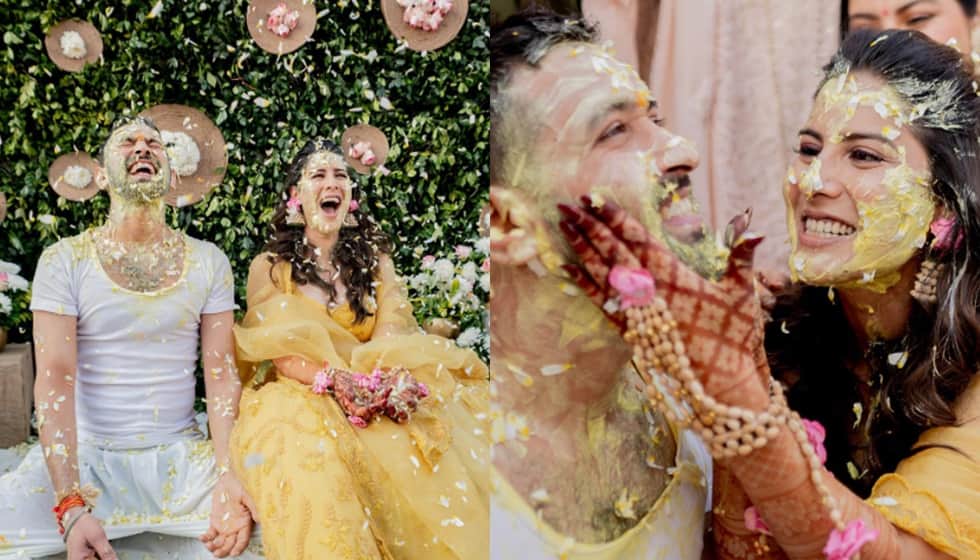 haldi ceremony pictures of vikrant massey and sheetal thakur
