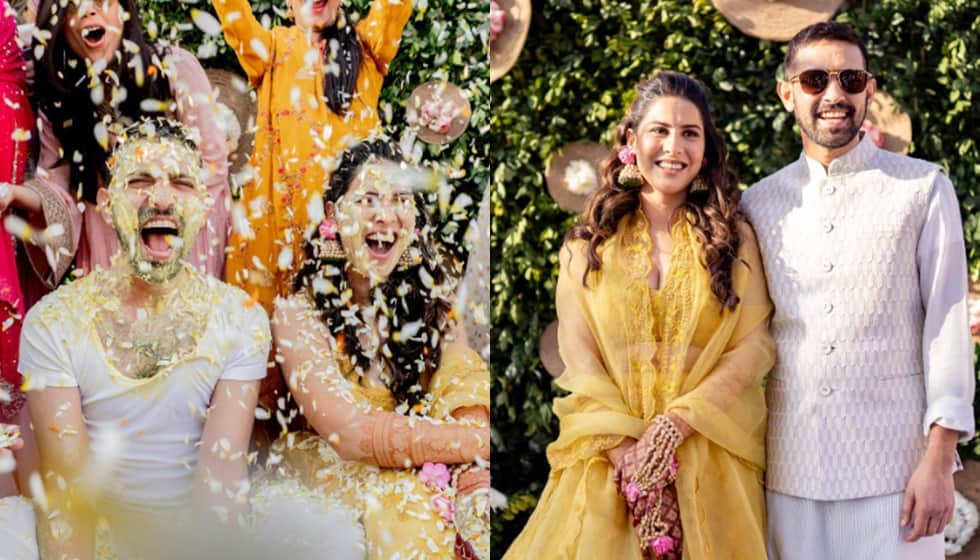 haldi ceremony pictures of vikrant massey and sheetal thakur