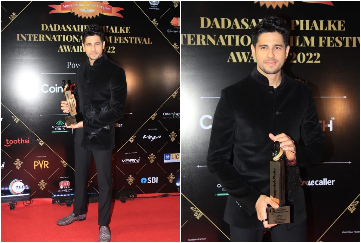 Dada Saheb Phalke International Film Festival Awards 2022 announced Siddharth Malhotra receives award in person