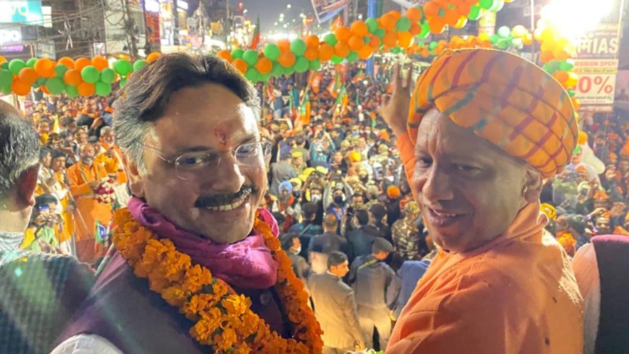 Yogi's road show in Lucknow: CM said, BJP will again win Sarojininagar seat, BJP will form government by winning more than 80 percent seats