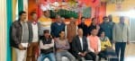 भोरंज में पत्रकार वार्ता के दौरान पूर्व विधायक डॉ. अनिल धीमान व अन्य।