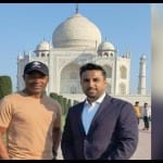 ताजमहल में क्रिकेटर ब्रायल लारा