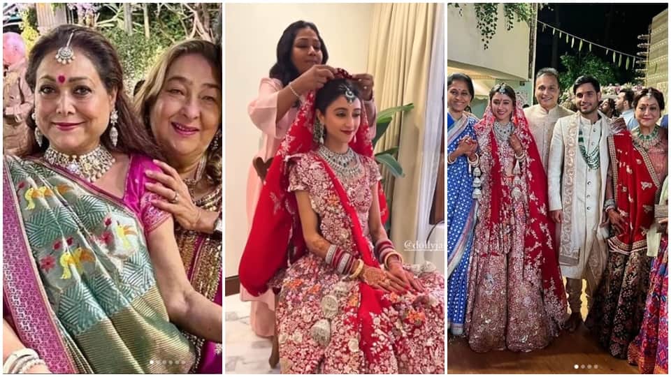 Anmol Ambani And Khrisha Shah Mumbai Wedding inside pictures