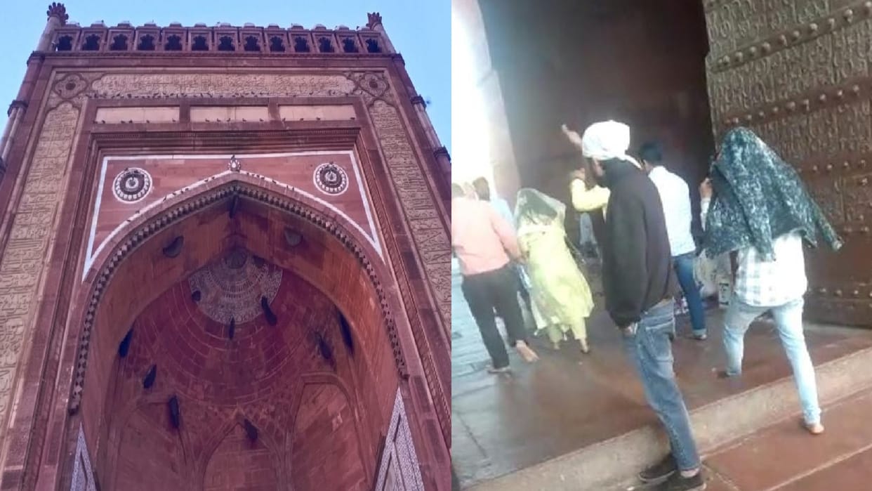 Bees attack on tourists at Buland Darwaza in Fatehpur sikri agra