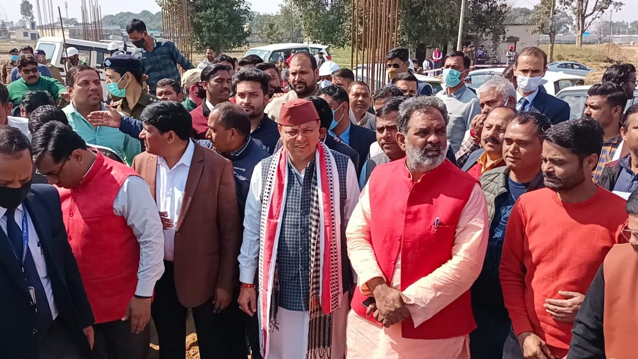 Uttarakhand: CM Dhami arrived to inspect the medical college, said- construction will be completed by 2023