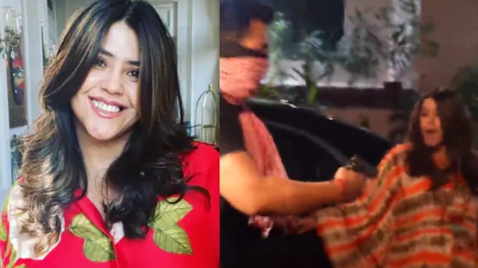 Ekta Kapoor came out of the office and the masked men pointed guns at her watch lockup promotional video