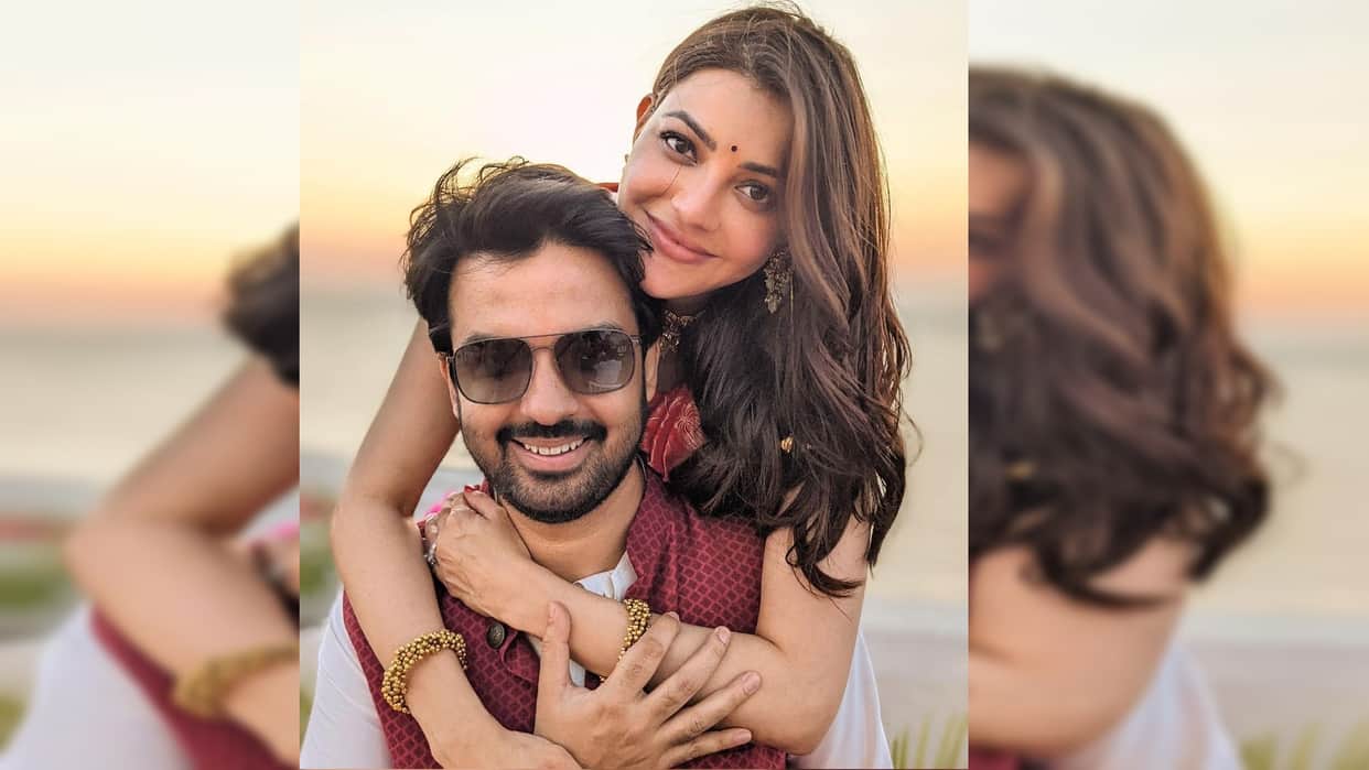 actress Kajal Aggarwal shares picture of love with husband Gautam Kitchlu from their baby shower