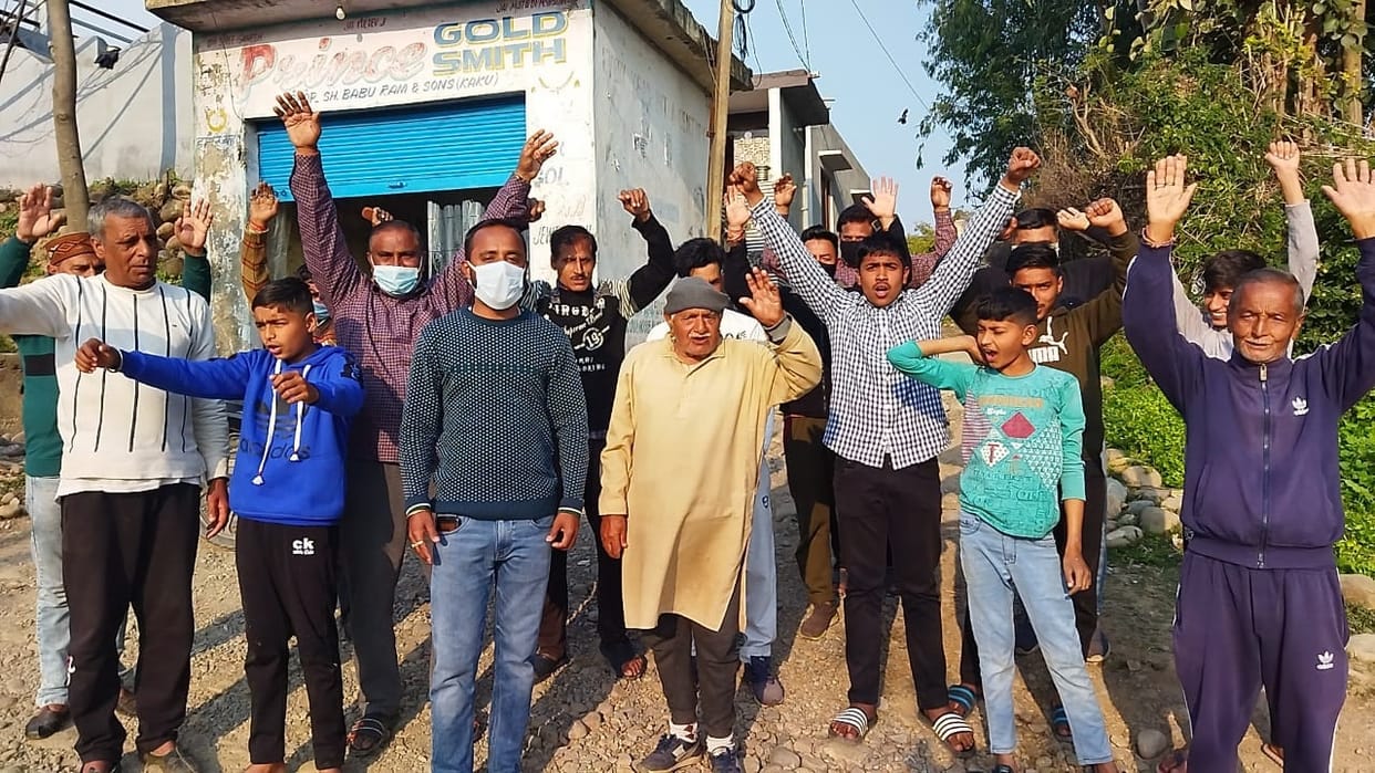 Expressed anger over non-completion of road construction