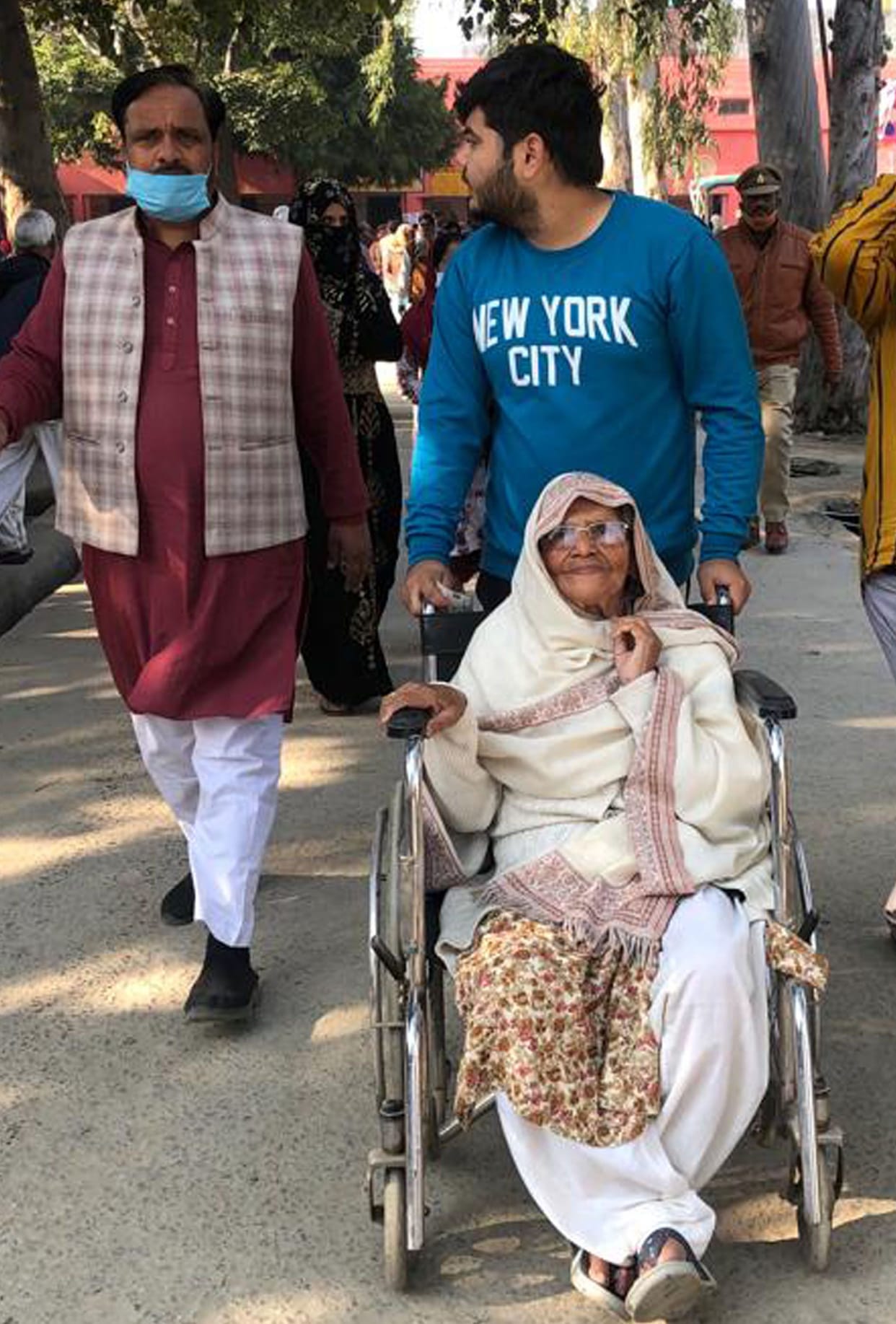 handicap voters, exited for voting