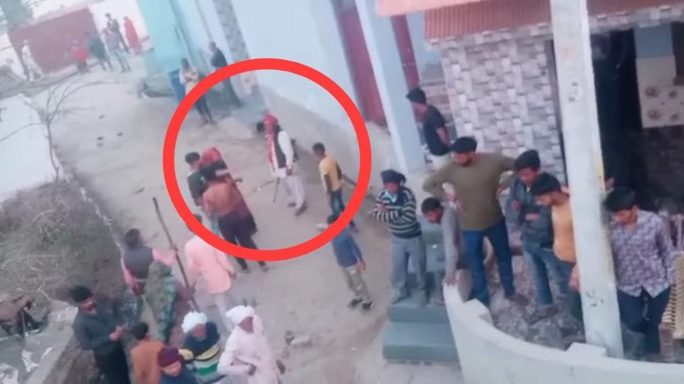 People of a particular caste attacked the dalit people for not voting in Mathura
