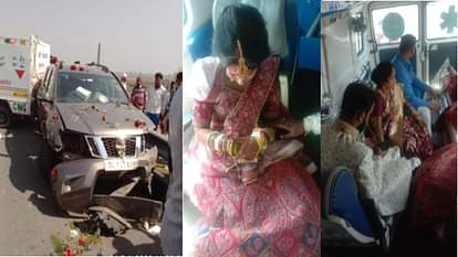 Meerut News: Car accident on Delhi-Meerut Expressway four people injured including groom bride