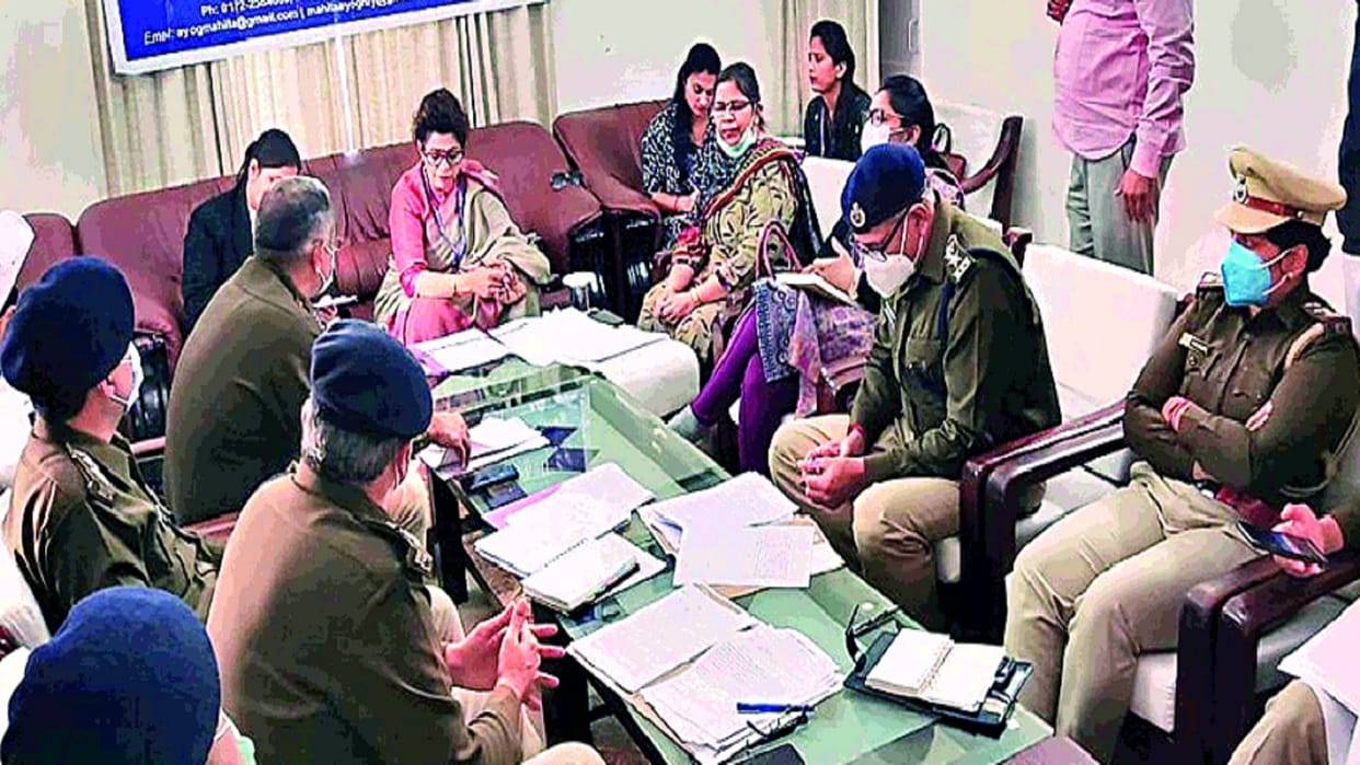 Class VIII student demanded from the State Women Commission President in faridabad