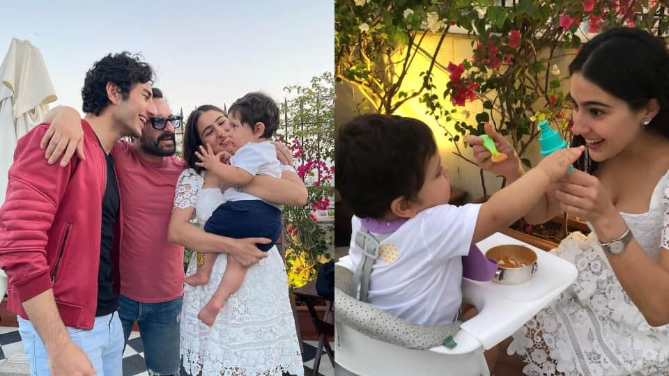 Sara Ali Khan wished Kareena Kapoor son Jahangir on his birthday shared pictures of a special moment with his brother