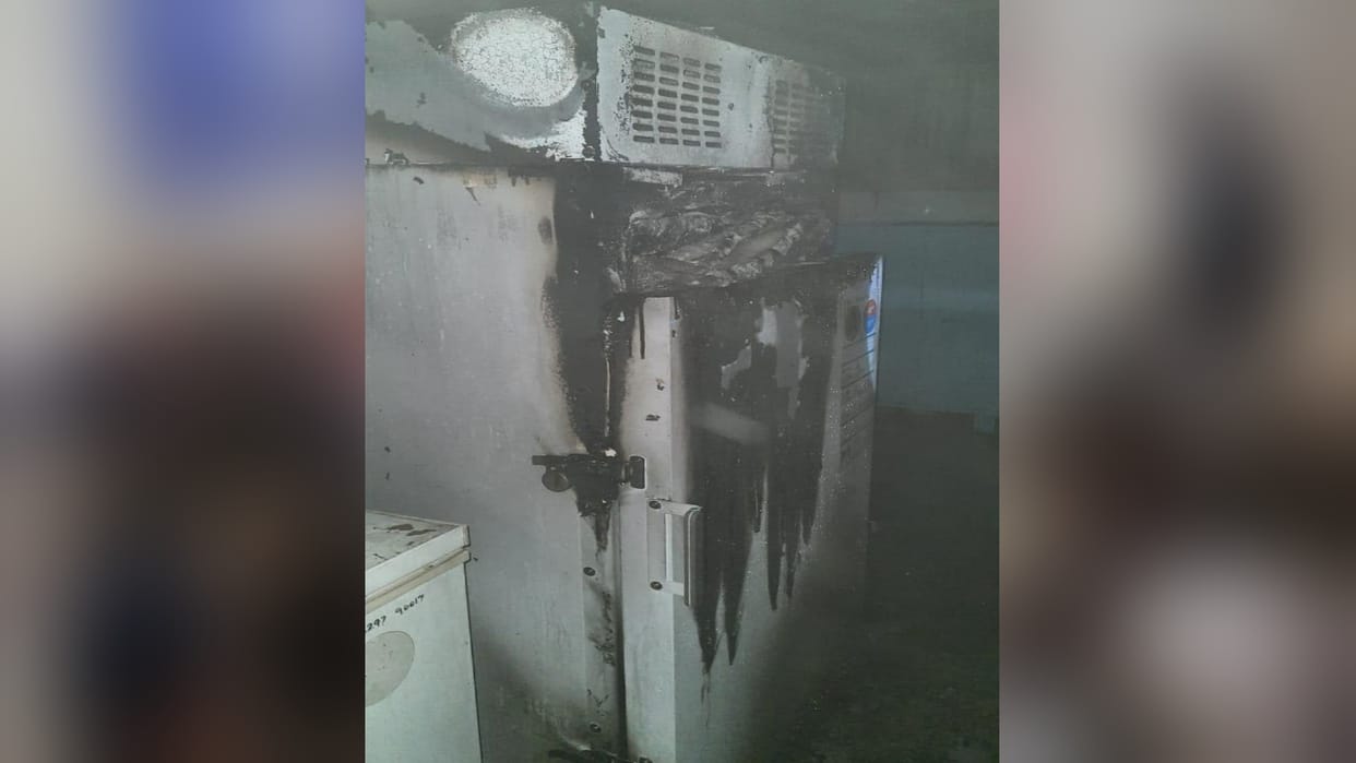Gurugram Sohna government hospital short circuit in fridge catches fire but big fire escape