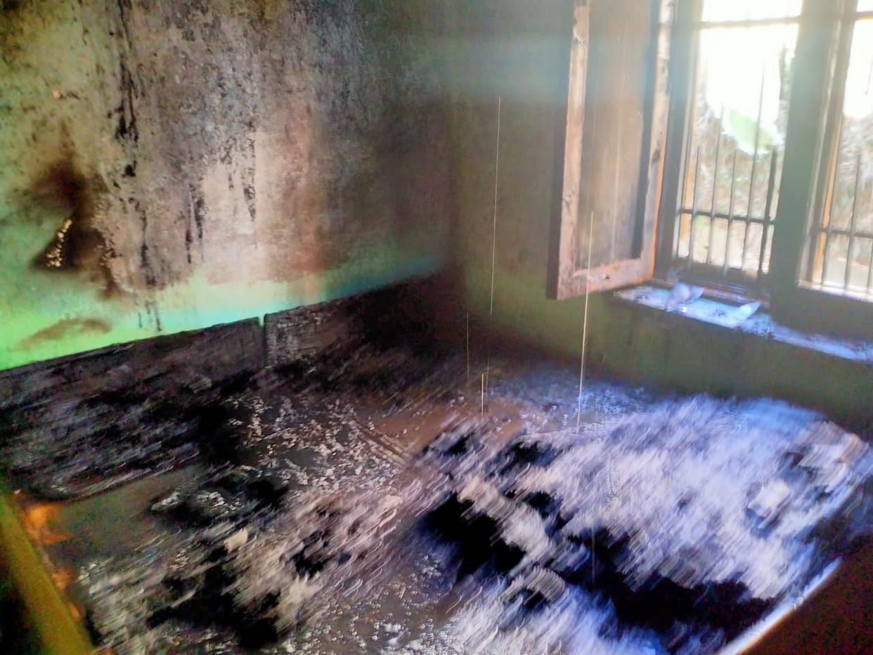 Fire in Keolidhar Health Sub Center building