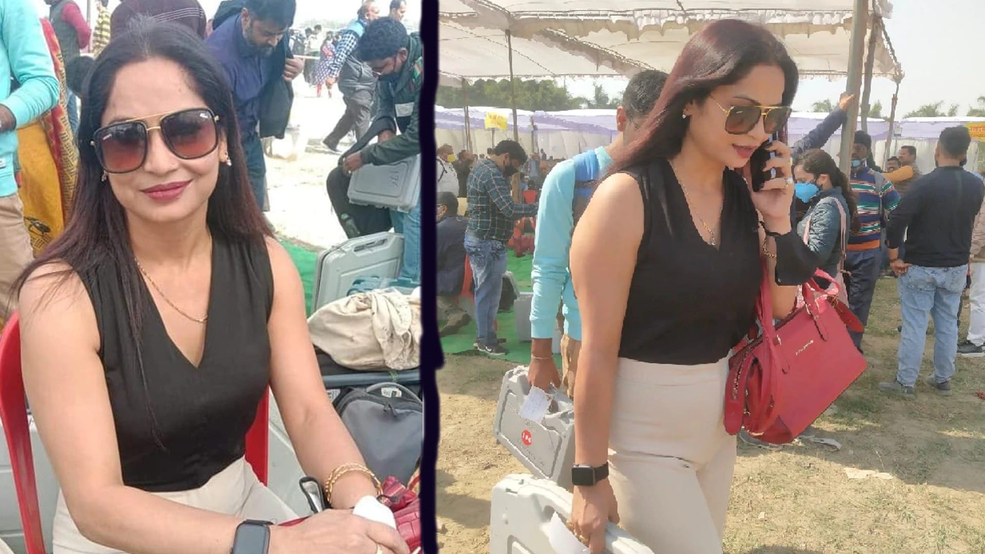 UP Election 2022 Lucknow Polling Officer Reena Dwivedi New Look Social Most Viral on Social Media 2019