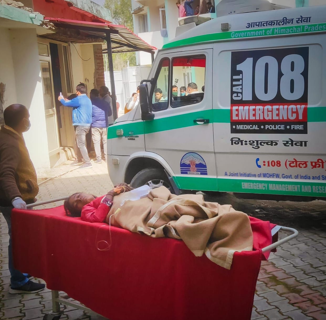 Ambulance arrived late, injured taken to hospital by private vehicles