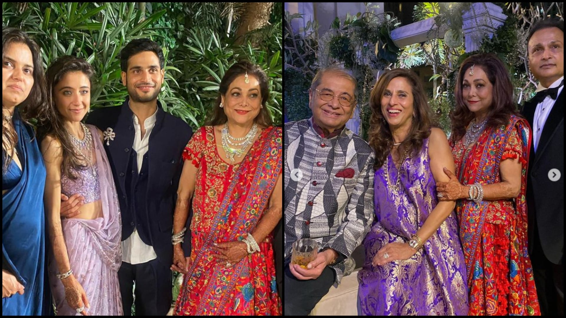 Anmol Ambani and Khrisha Shah wedding reception pictures