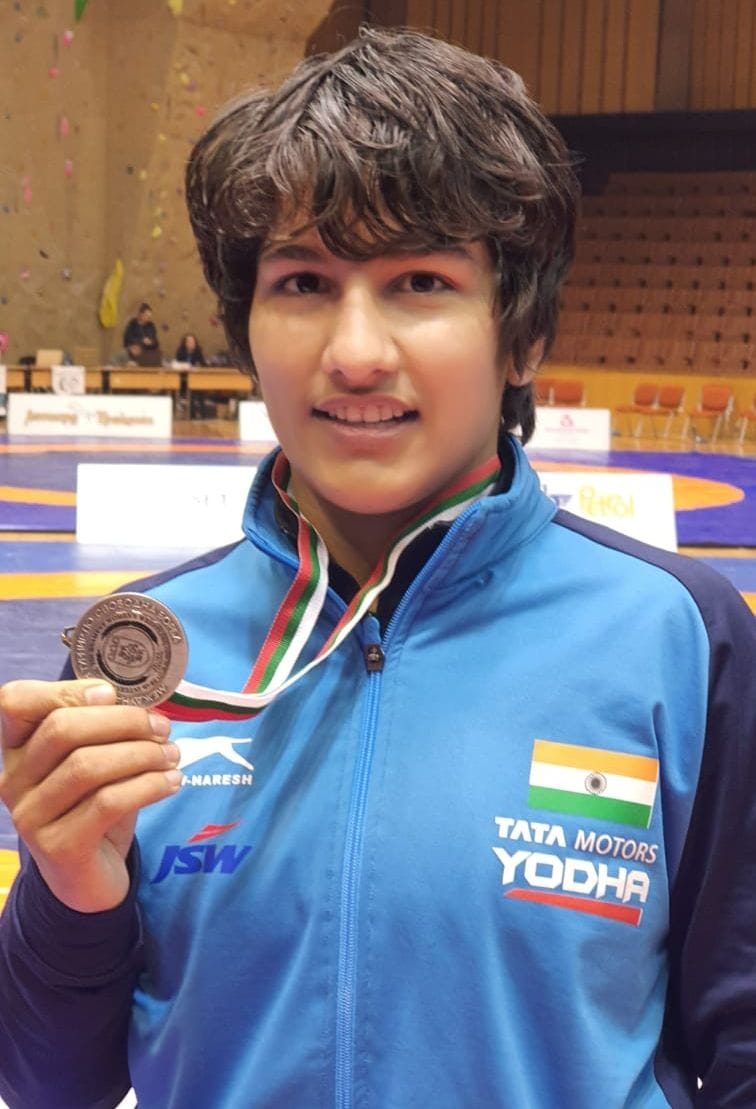Israna's wrestler Radhika won bronze in Bulgaria