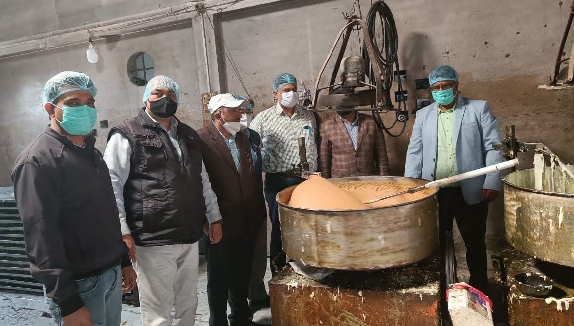 Food security team destroyed one quintal sweet