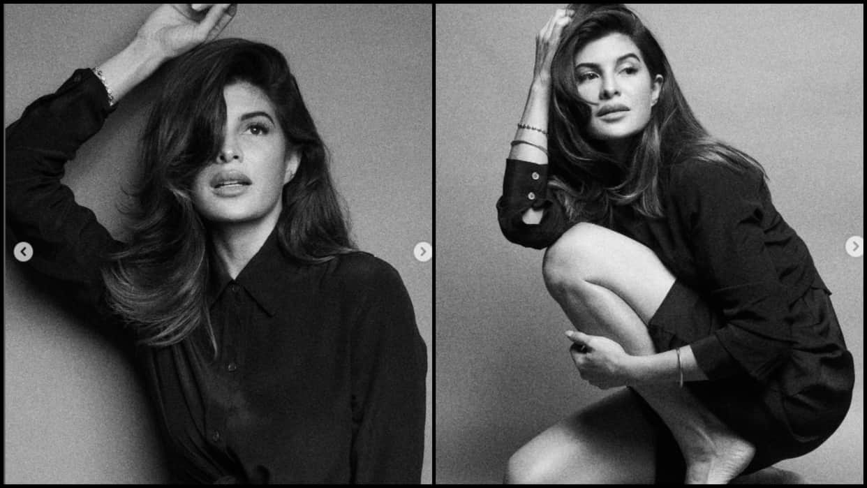 Jacqueline Fernandez new black dress photos going viral