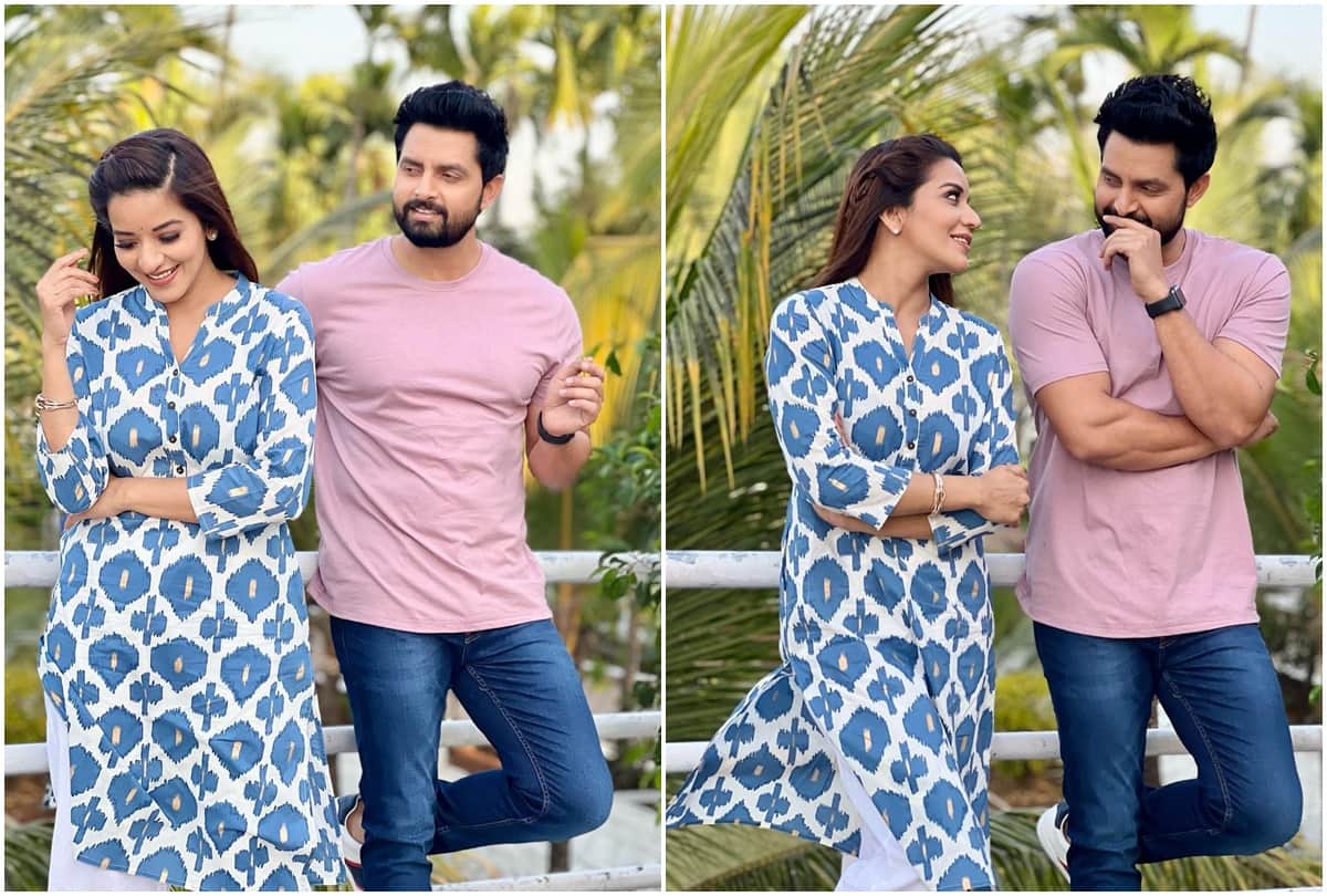 Bhojpuri: Monalisa will seen in the new show with husband Vikrant Singh shared pictures on instagram