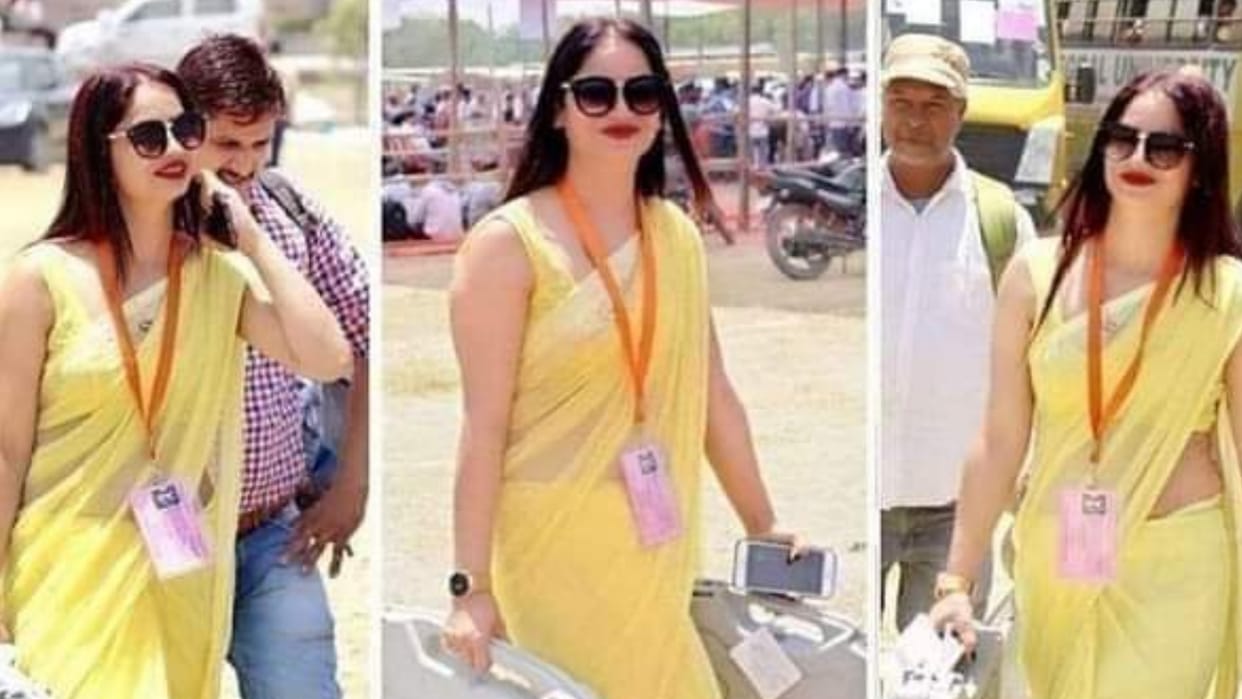 UP Election 2022: Polling officer Reena Dwivedi seen in modern look leaving sari