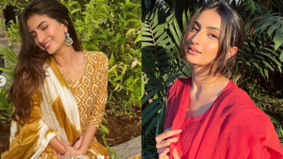 Shweta tiwari daughter Palak Tiwari wear salwar suit shared pictures of her desi look