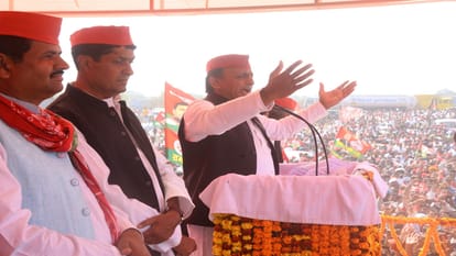 UP Elections 2022: Bjp leaders are telling lies, says Akhilesh Yadav in Prayagraj