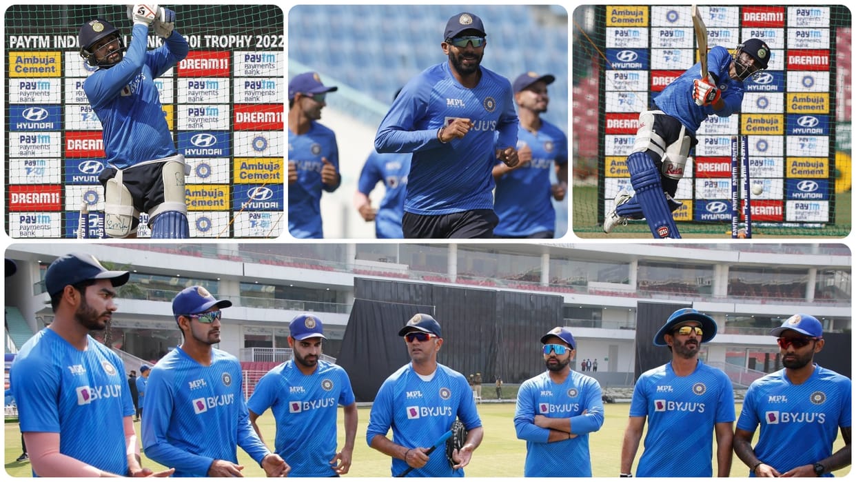 Team India Practice before T20 Series Against Sri lanka Jadeja and bumrah worked Hard