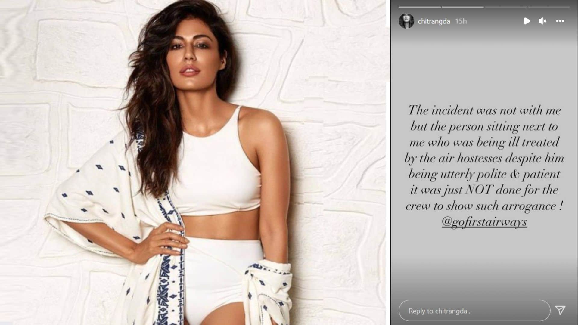Chitrangda Singh shared a video from a Go First flight and called the air hostesses out for their rude behaviour.