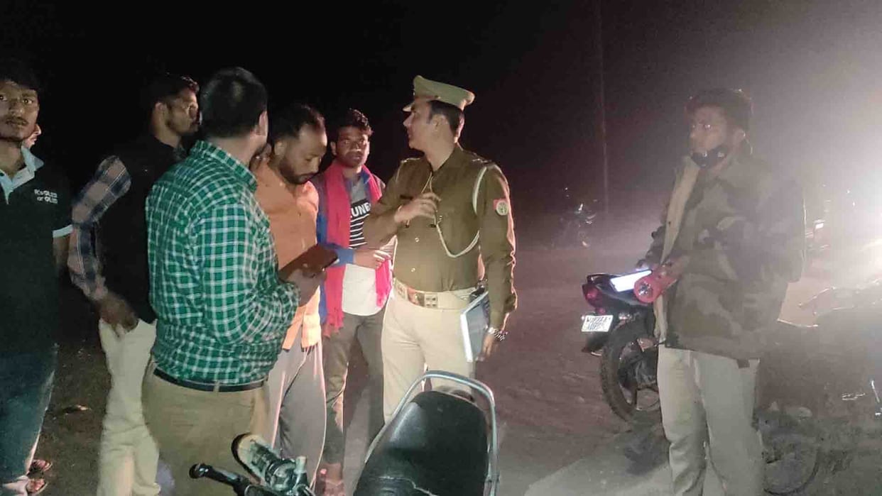 road accident in Kannauj up, One died and one injured