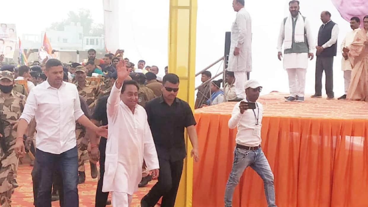 Jan Aakrosh Sabha in Bhind: Kamal Nath said – Shivraj Singh lies so much that even the lie should be ashamed