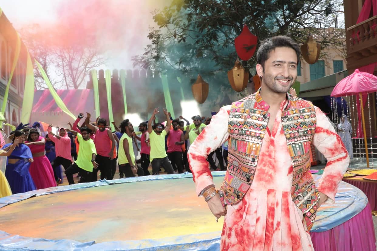 Actor Shaheer Sheikh is shooting song of serial Woh To Hai Albela in Ramoji Film City Hyderabad