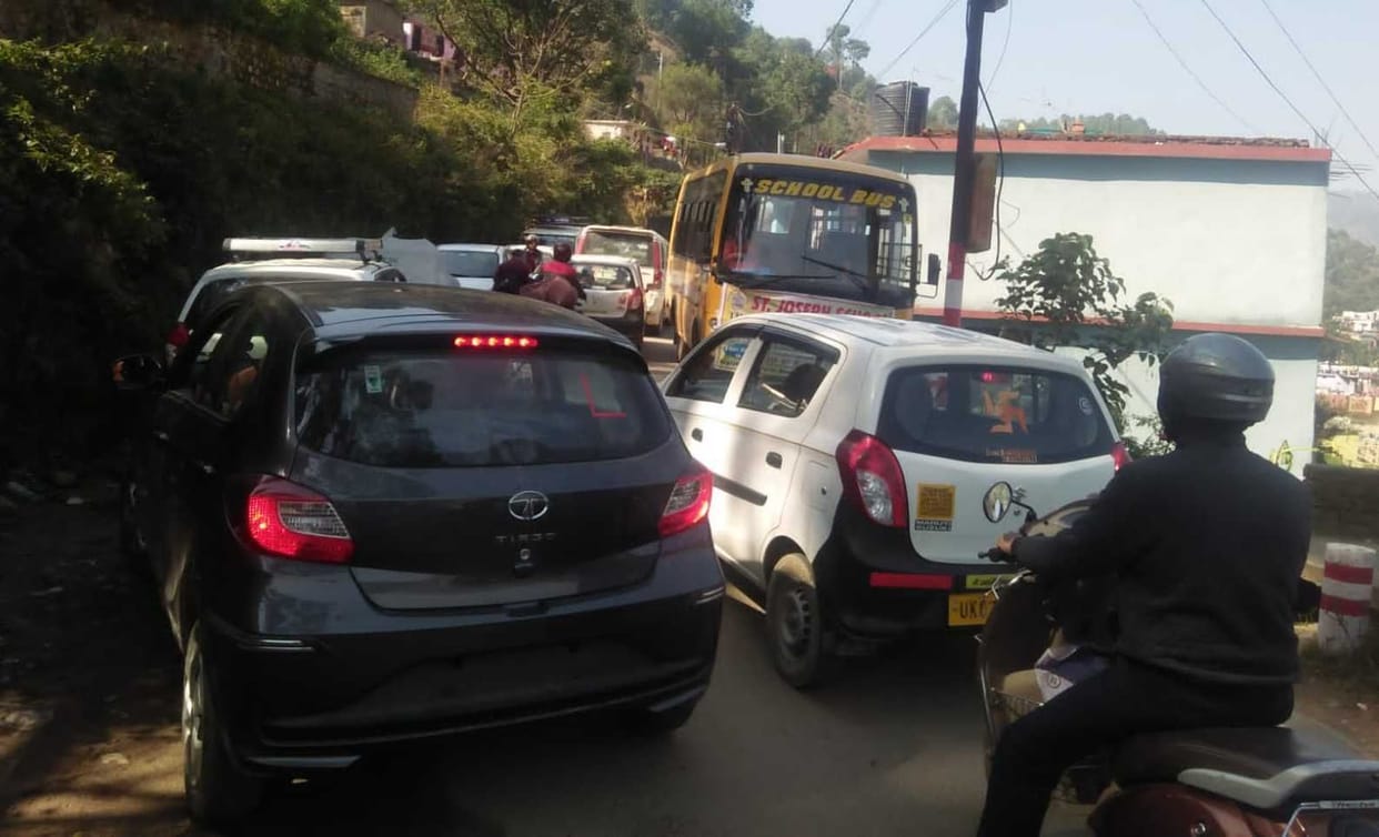 Traffic Jam in Bageshwar