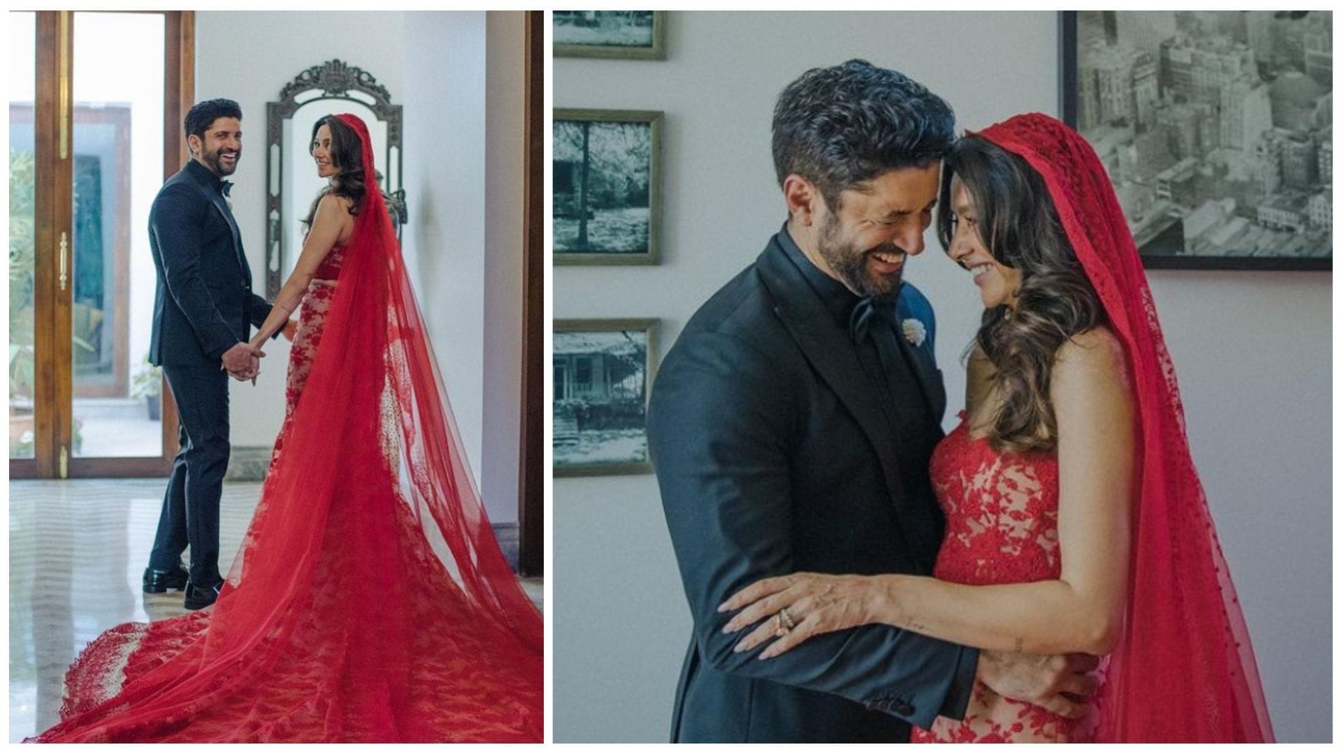 Farhan Akhtar, Shibani Dandekar finally share official wedding photos See Javed Akhtar, Shabana Azmi, Hrithik Roshan, Farah Khan Dancing