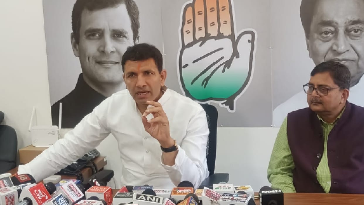 Big allegation of MP Congress: Jitu Patwari said – Shivraj government is eating brokerage in crop insurance