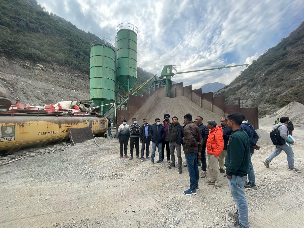 world bamk team chek the work of nh707 on wednesday in ponta sahib