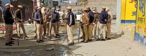 Silence of fear in Nagal, police standing at every turn, people lurking in homes