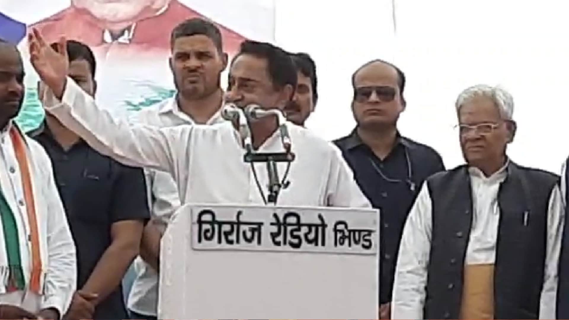 Jan Aakrosh Sabha in Bhind: Kamal Nath said – Shivraj Singh lies so much that even the lie should be ashamed