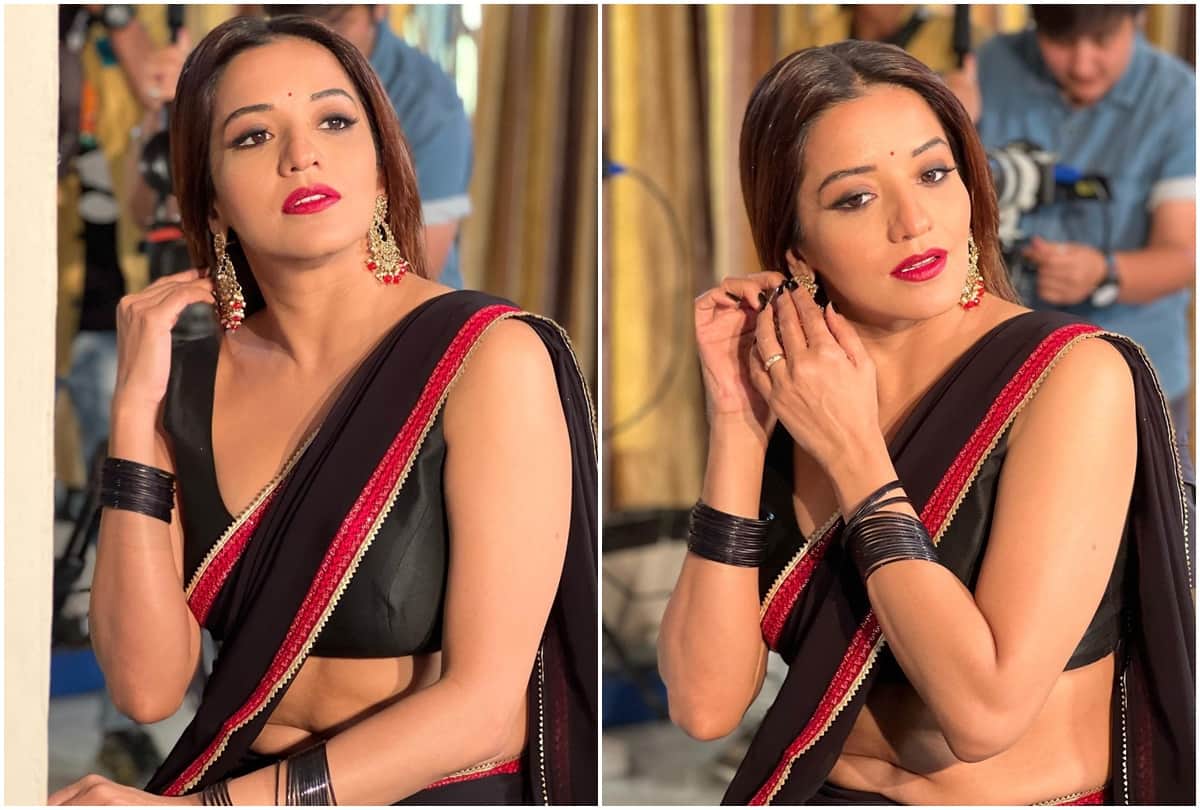Bhojpuri: Monalisa was seen wreaking havoc with her style on the song Srivalli husband Vikrant Singh reacts to her video