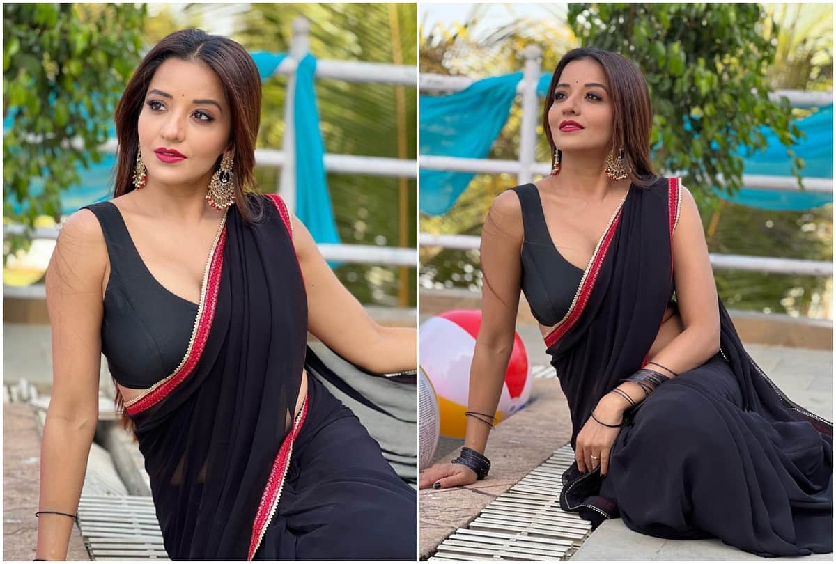 Bhojpuri: Monalisa was seen wreaking havoc with her style on the song Srivalli husband Vikrant Singh reacts to her video