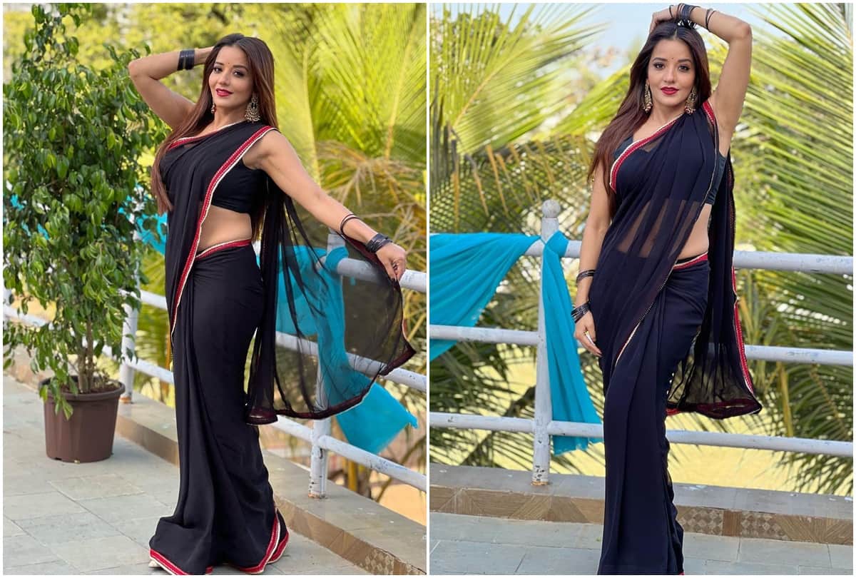 Bhojpuri: Monalisa was seen wreaking havoc with her style on the song Srivalli husband Vikrant Singh reacts to her video