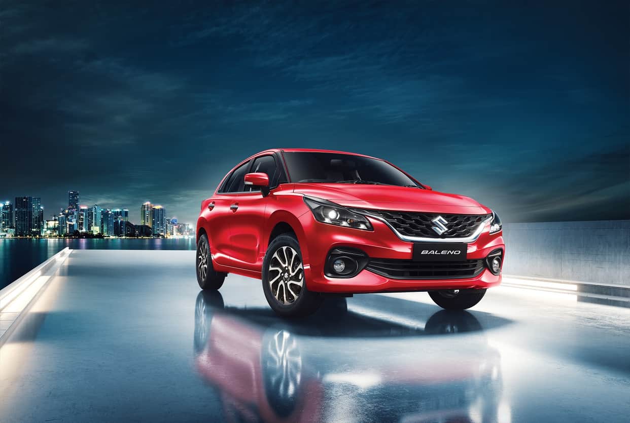 Maruti Baleno 2022 Booking Maruti Suzuki announces 2022 Maruti Suzuki Baleno facelift gets 50000 bookings in just a month since its launch in India