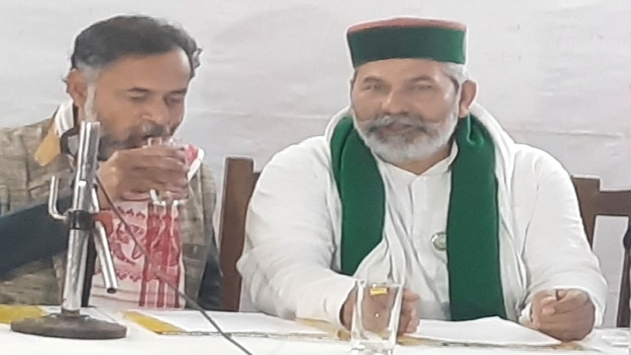 Rakesh Tikait said in Prayagraj: BJP's Hindu-Muslim card failed in UP assembly elections