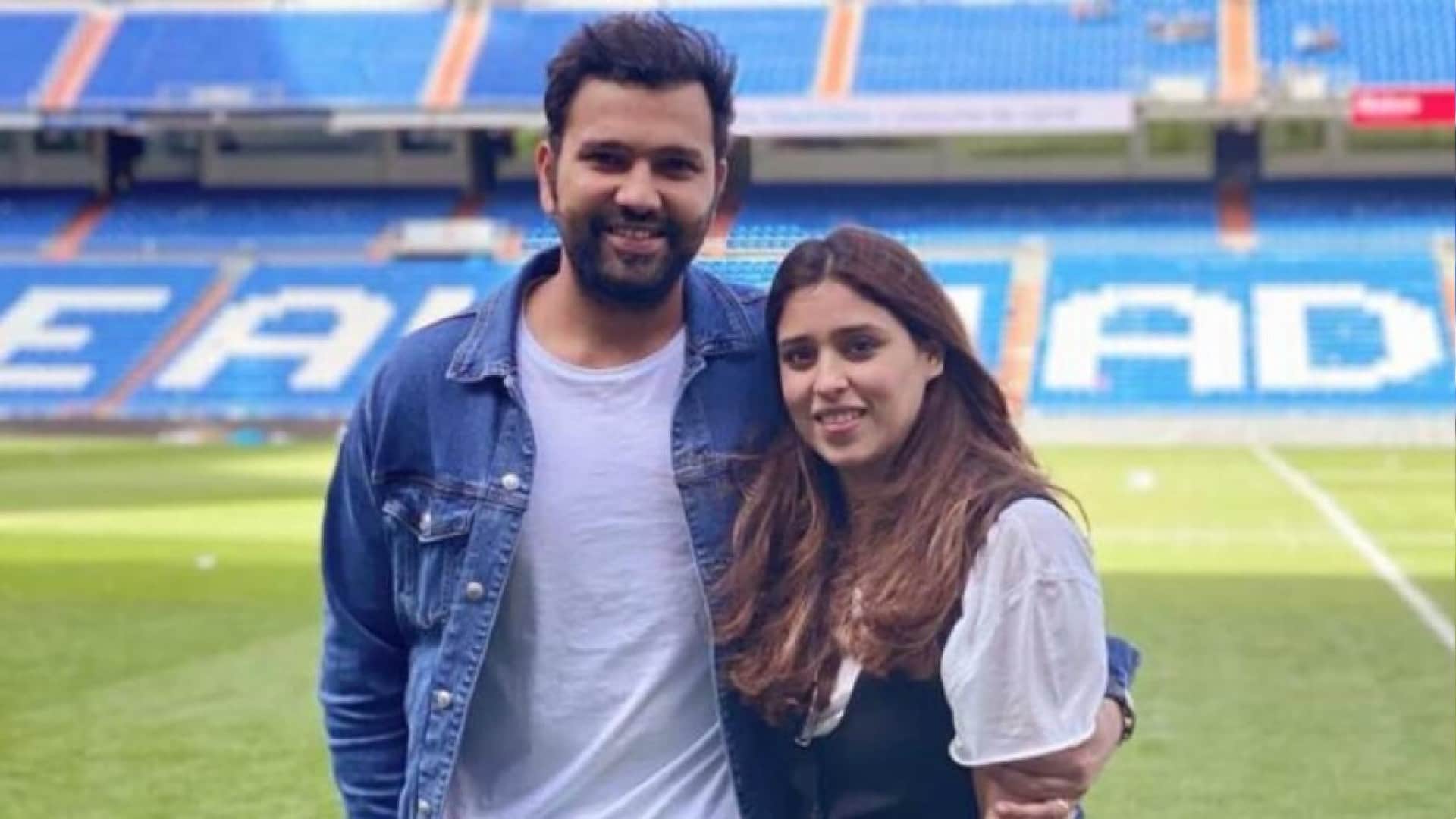 IND vs SL Wife Ritika commented on Rohit Sharma post wrote Can you call me back know rohit sharma and ritika sajdeh love story