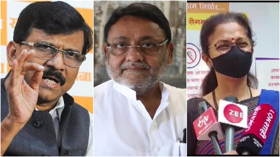 ED action on Nawab Malik: shivsena leader Sanjay Raut and Maharashtra NCP chief Jayant Patil warns BJP