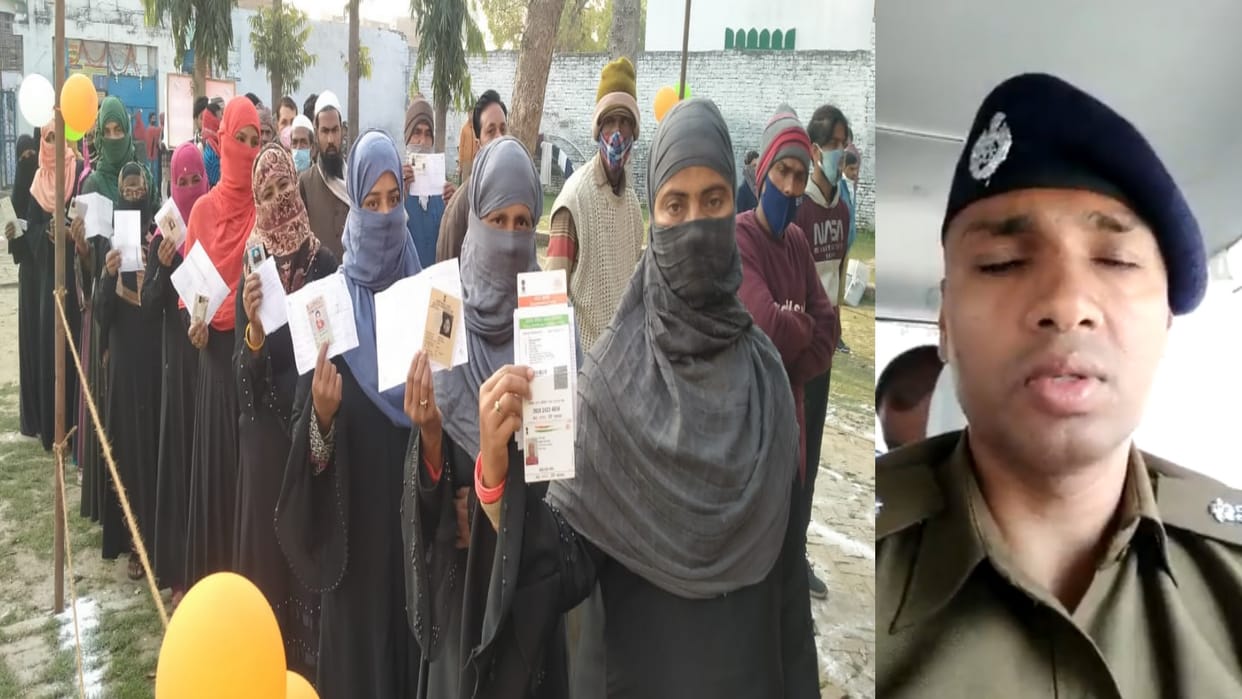 UP Election 2022 Lakhimpur Kheri evm tampering using fevicol on SP button