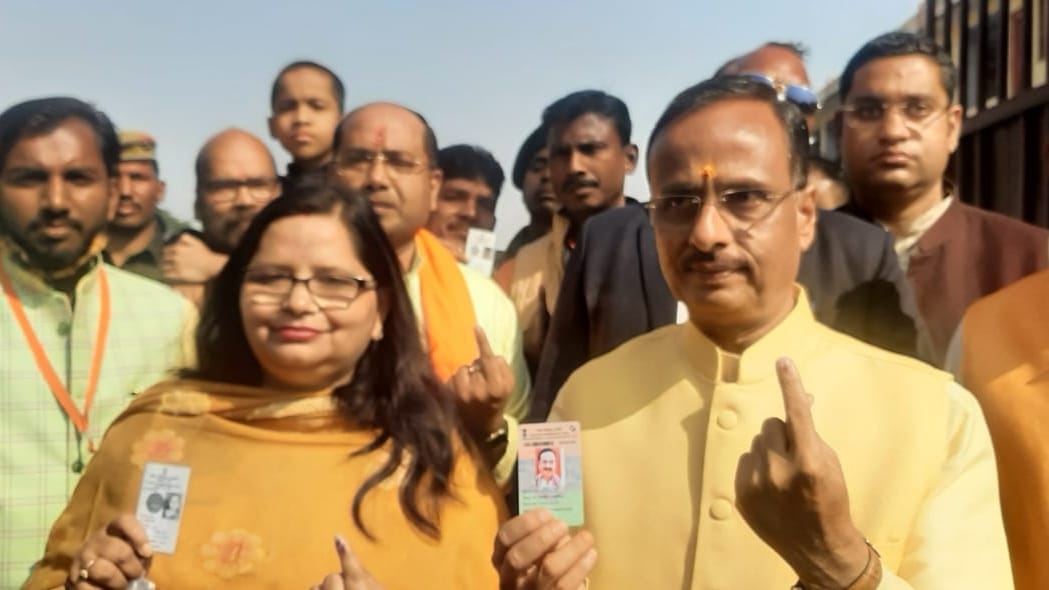 UP Election 2022 4th Phase Lakhimpur Voting in Photos Ajay Mishra Teni BSP Chief Vote Under Heavy Security